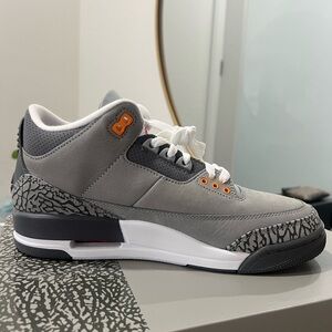 🔥 Air Jordan 3 Retro Cement Grey/Orange – sz 9 Deadstock – BRAND NEW IN BOX